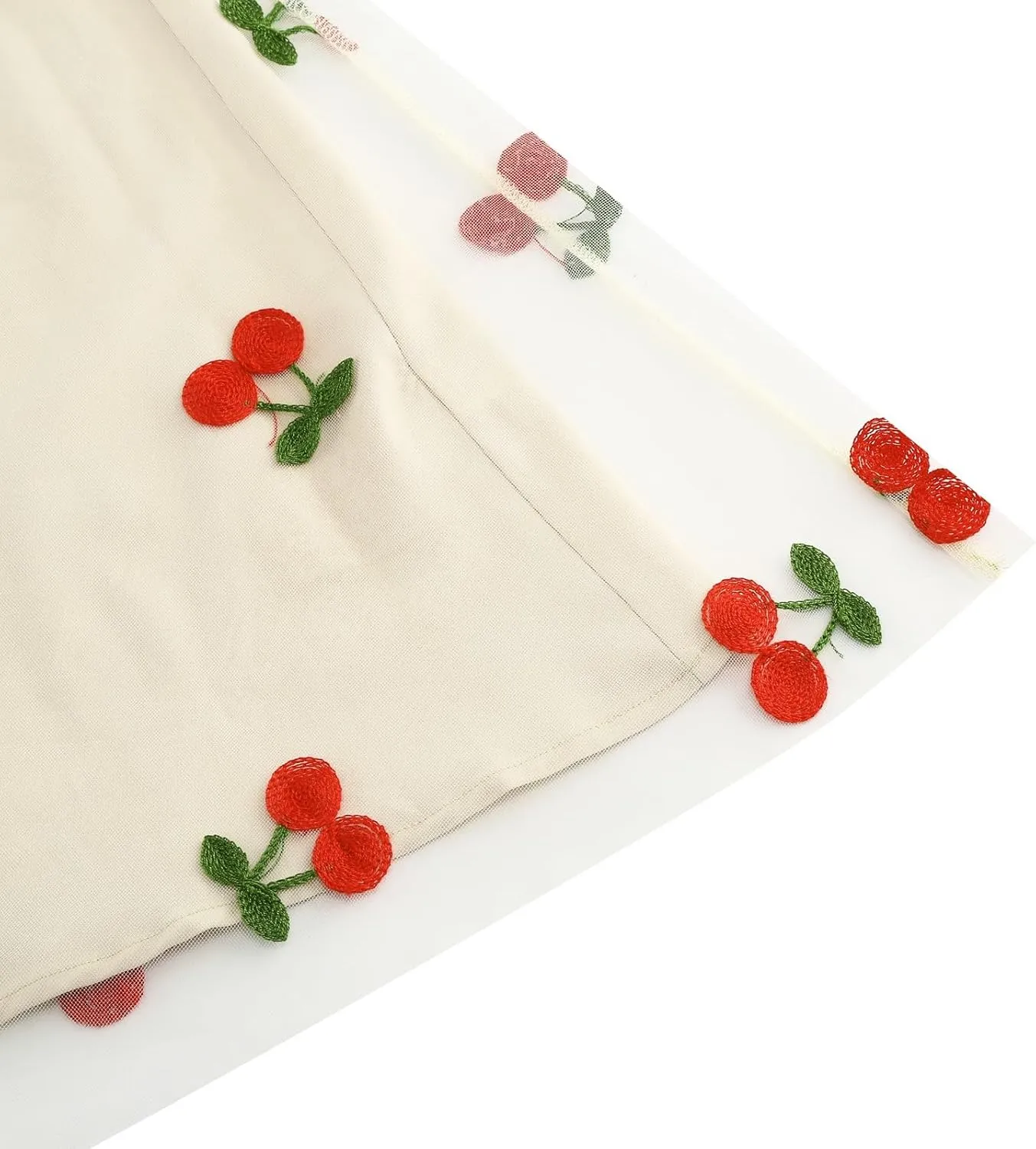 1950s Dresses for Women Vintage Cherry Printed Cocktail Rockabilly Dress A-line Swing Tulle Prom Dress