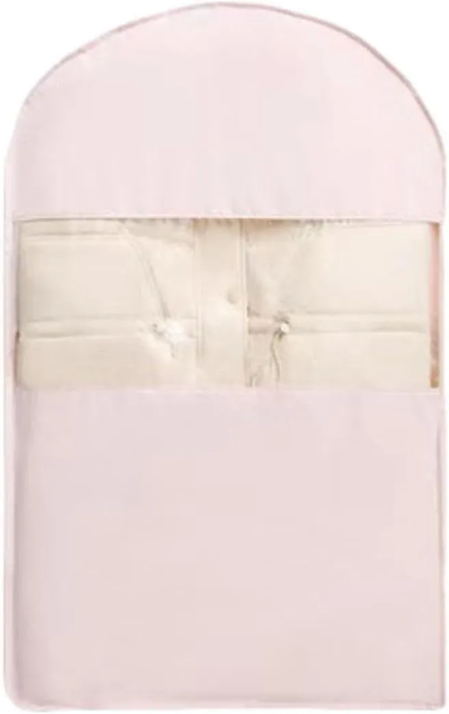 2025 Space Saving Hanging Garment Bag with Self Compression Zipper, Clothes Dust Covers, Protects Clothes from Wrinkles Pink