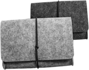 2pcs Felt Accessories Pouch - Versatile Storage Bag for - Phones and Small Essentials Stylish Felt Purse Wallet for Men and Women for Organizing Daily Items