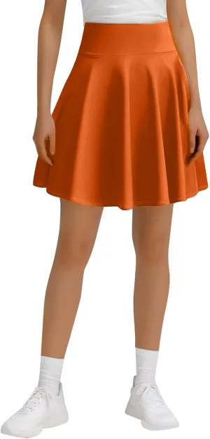 A Line Midi Skirt for Women Versatile 45CM Pleated Half Skirt Fashionable Flared Dress Skirt Non See ThroughDesign