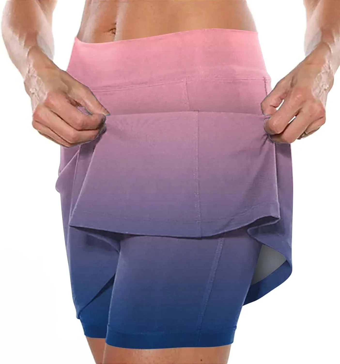 aihihe Pleated Skirts for Women Plus Size Leather Plus Size Golf Skirts for Curvy Women Womens Shorts with Pockets Plus Size