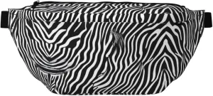 Black & White Zebra Stylish Crossbody Waist Pack - Versatile And Compact Travel Pouch For Hands-Free Storage