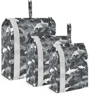 Camouflage Shark Packing Cubes for Travel 3 Set Travel Bags Organizer Luggage Packing Organizers for Travel Accessories