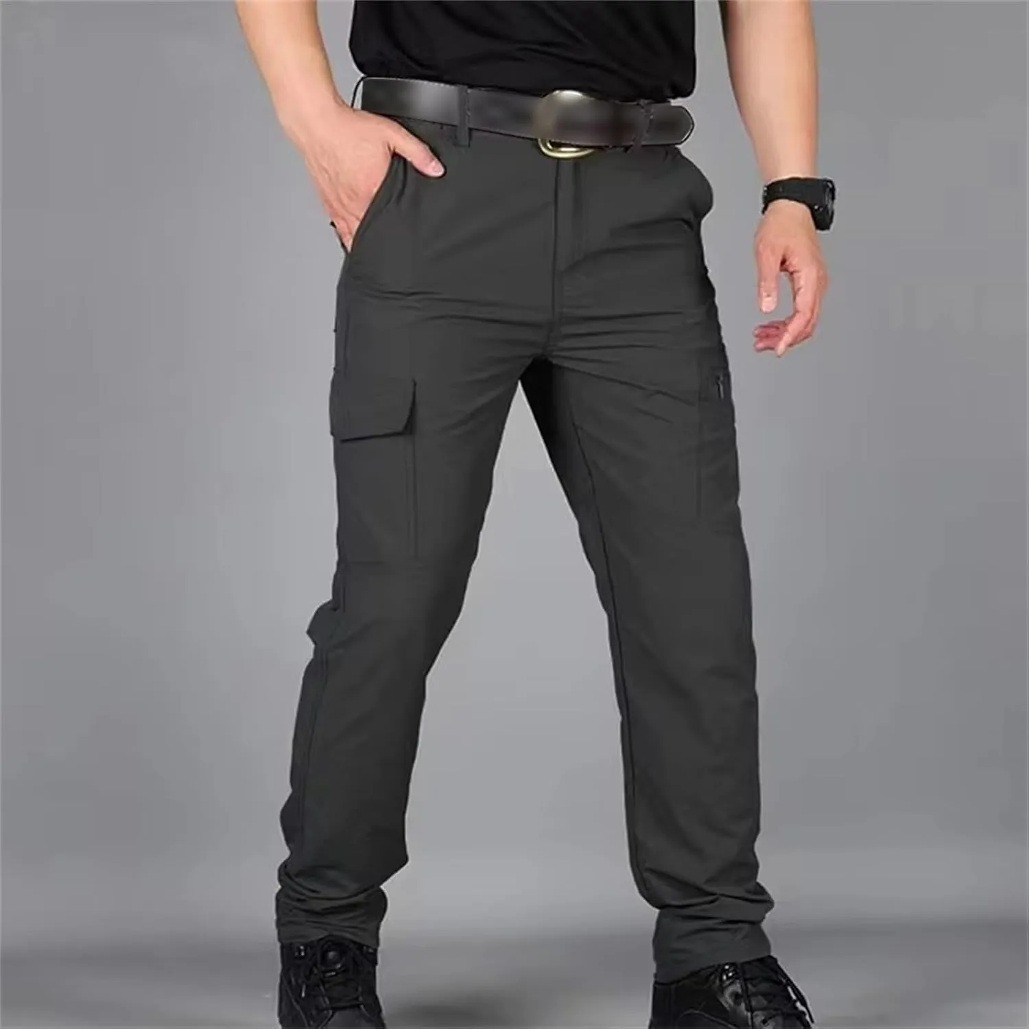 Cargo Pants for Men Waterproof Quick Dry Casual Lightweight Classic Slim Fit Pants Tactical Camping Hiking Trousers