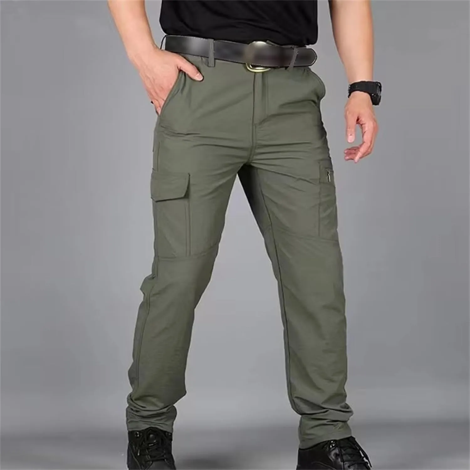Cargo Pants for Men Waterproof Quick Dry Casual Lightweight Classic Slim Fit Pants Tactical Camping Hiking Trousers