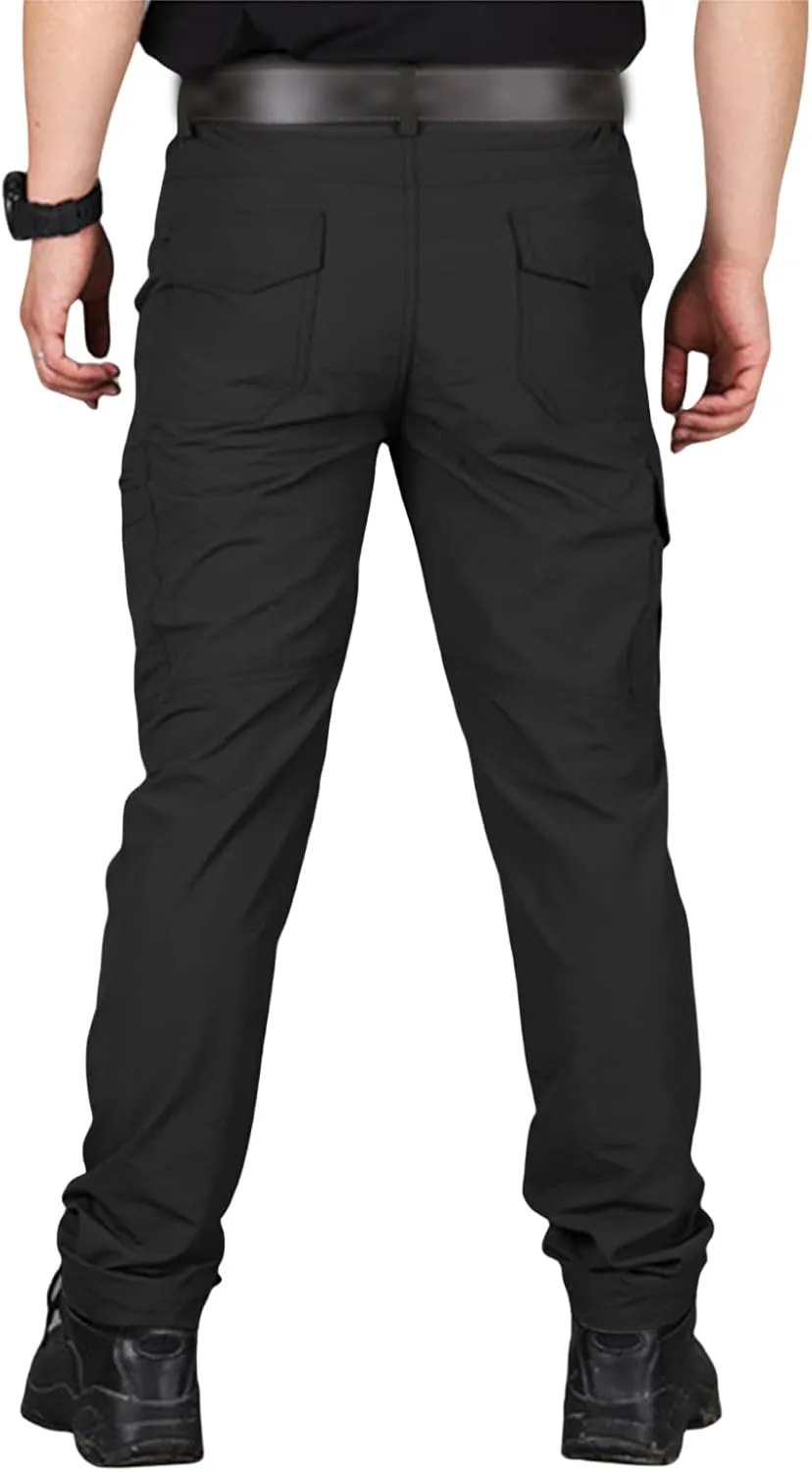 Cargo Pants for Men Waterproof Quick Dry Casual Lightweight Classic Slim Fit Pants Tactical Camping Hiking Trousers