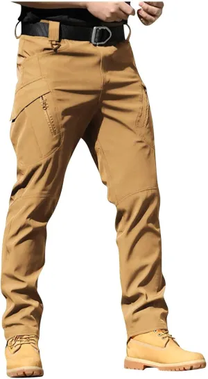 Cargo Pants for Men Waterproof Ripstop Flex Work Pants Tactic Hiking Stretch Outdoor Camo Trousers with Pockets