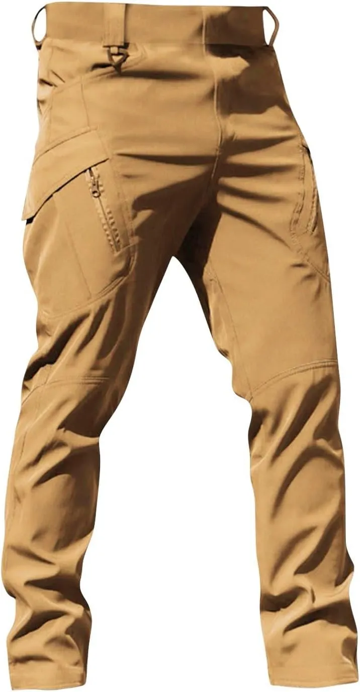 Cargo Pants for Men Waterproof Ripstop Flex Work Pants Tactic Hiking Stretch Outdoor Camo Trousers with Pockets