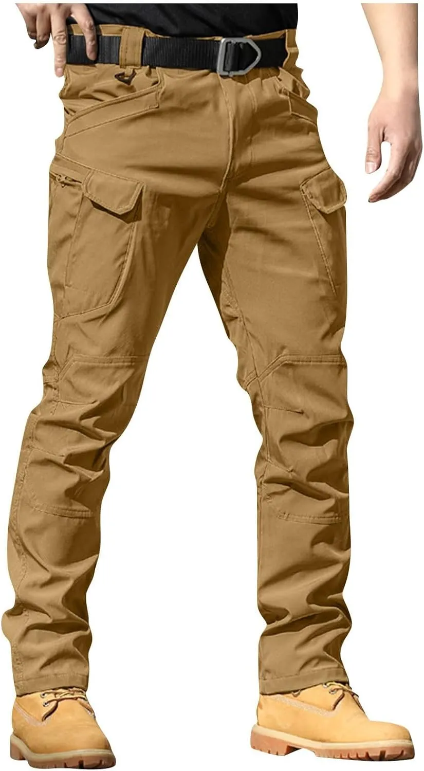 Cargo Pants Men Ripstop Classic Regular Hunting Work Pants Stretch Outdoor Resistant Travel Windproof Hiking Pants