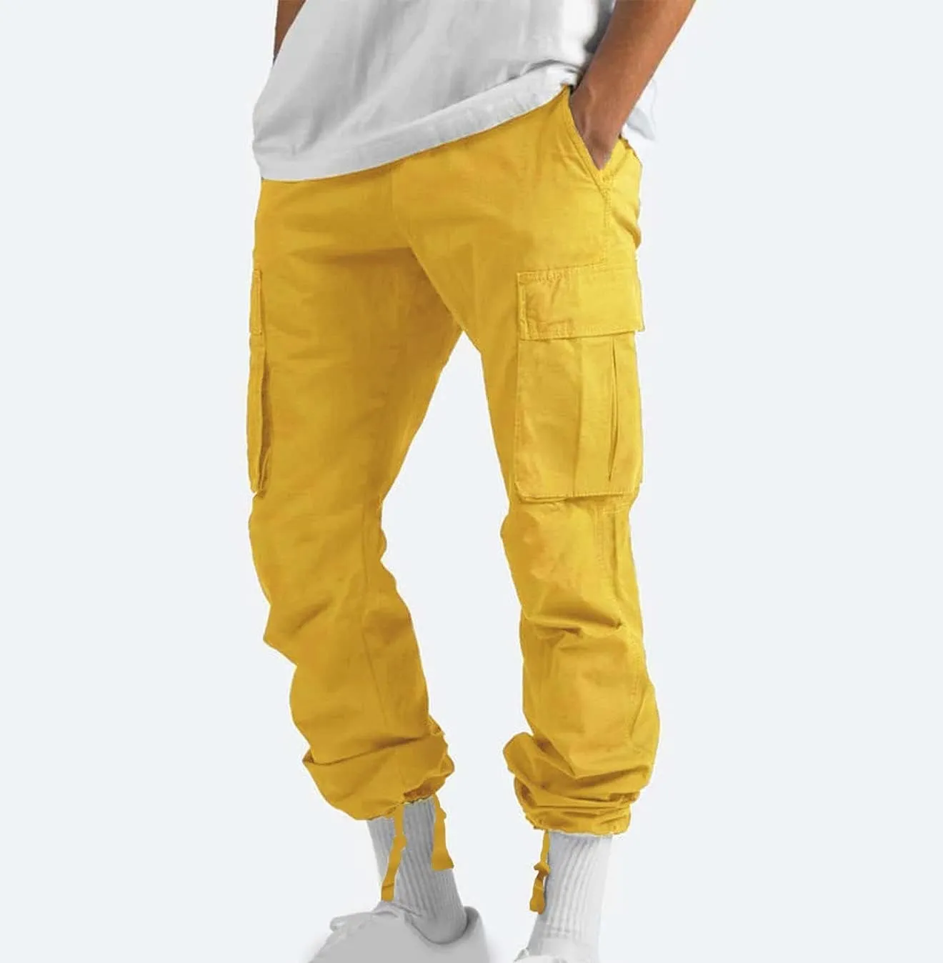 Cargo Pants Men with Multi Pockets Lightweight Outdoor Hiking Jogger Classic Fit Tactical Pant Activewear