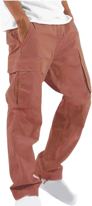 Cargo Pants Men with Multi Pockets Lightweight Outdoor Hiking Jogger Classic Fit Tactical Pant Activewear
