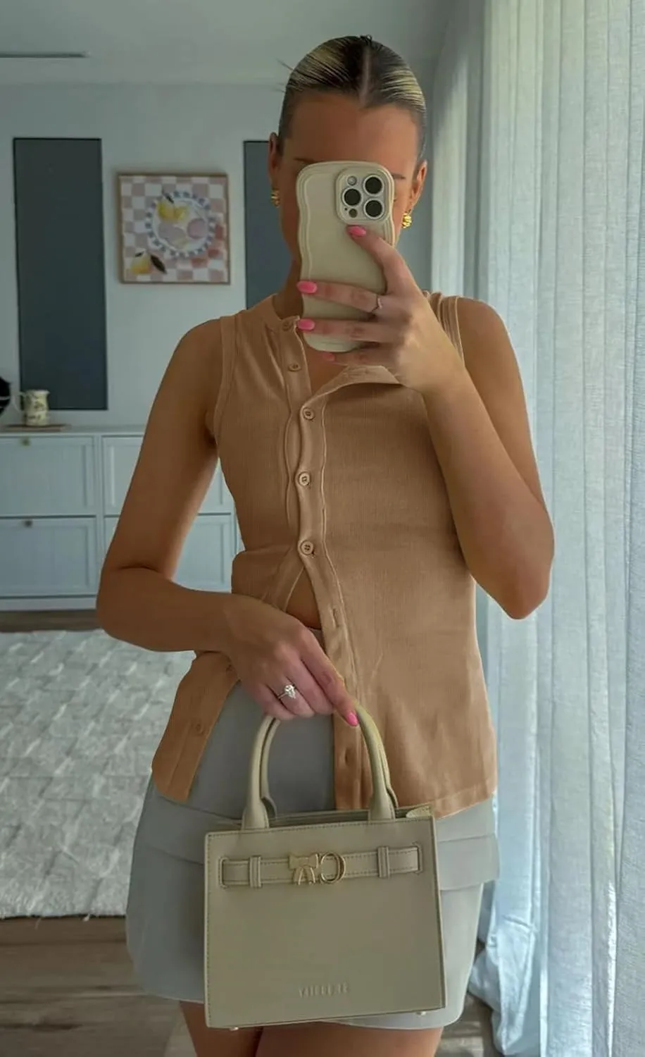 Cicy Bell Womens Button Down Tank Tops Summer Sleeveless Vest Tops Trendy Ribbed Fitted Going Out Shirts