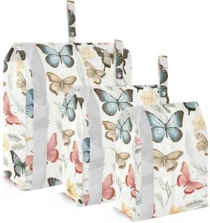Colorful Butterflies Packing Cubes for Travel 3 Set Travel Packing Cubes Luggage Packing Organizers for Travel Accessories