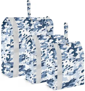 Colorful Camo Abstract Packing Cubes for Travel 3 Set Travel Bags Organizer Luggage Cubes for Travel Essentials