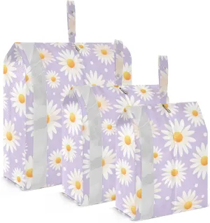 Colorful Floral Packing Cubes for Travel 3 Set Packing Bags Luggage Organizers for Packing Compression
