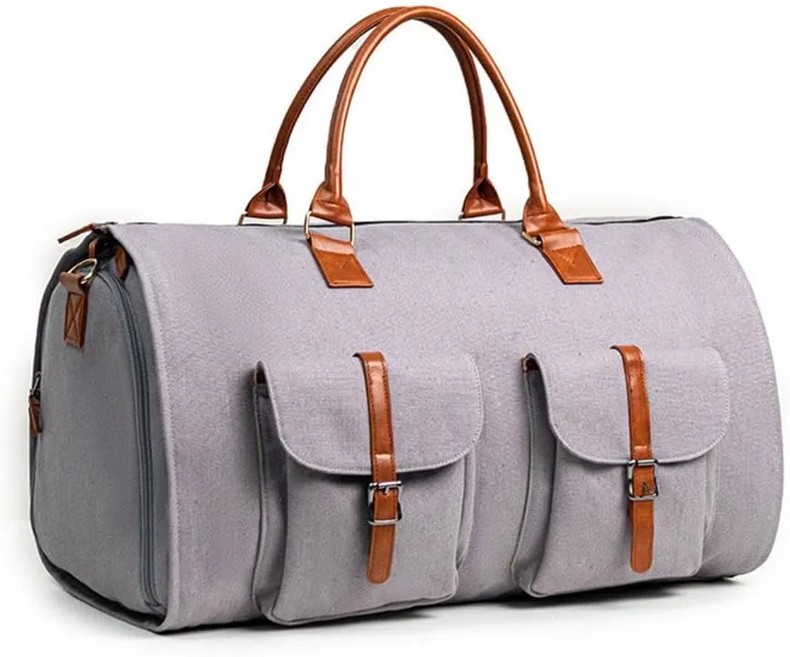 Convertible Travel Garment Bag, Carry on Garment Duffel Bag for Men Women - 2 in 1 Hanging Suitcase for Business and Travel, Spacious and Versatile Storage for Suits & Dresses