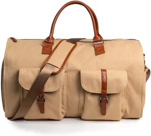 Convertible Travel Garment Bag, Carry on Garment Duffel Bag for Men Women - 2 in 1 Hanging Suitcase for Business and Travel, Spacious and Versatile Storage for Suits & Dresses