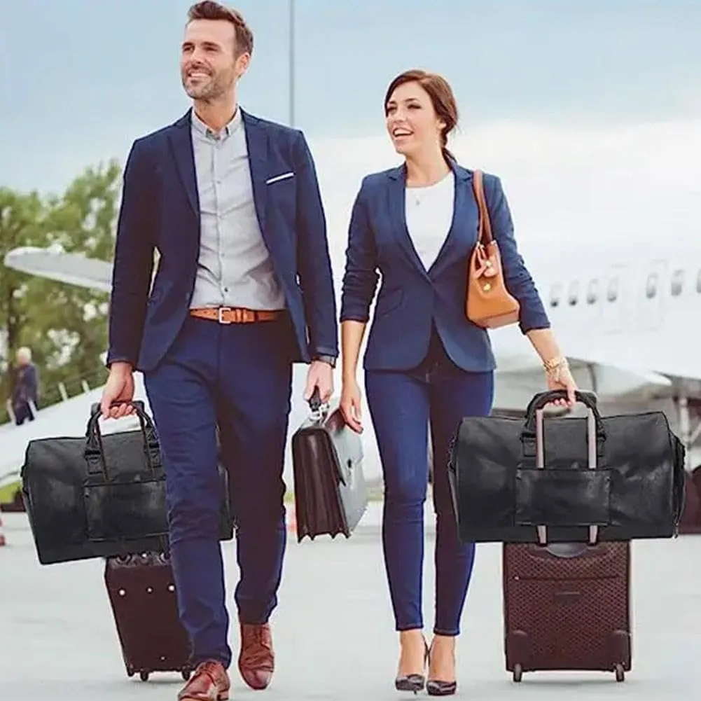 Convertible Travel Garment Bag, Carry on Garment Duffel Bag for Men Women - 2 in 1 Hanging Suitcase for Business and Travel, Spacious and Versatile Storage for Suits & Dresses