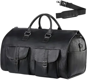 Convertible Travel Garment Bag, Carry on Garment Duffel Bag for Men Women - 2 in 1 Hanging Suitcase for Business and Travel, Spacious and Versatile Storage for Suits & Dresses