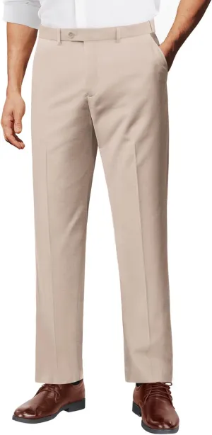 COOFANDY Men Linen Dress Pants Classic Fit Suit Pants Lightweight Wrinkle Free Casual Trousers