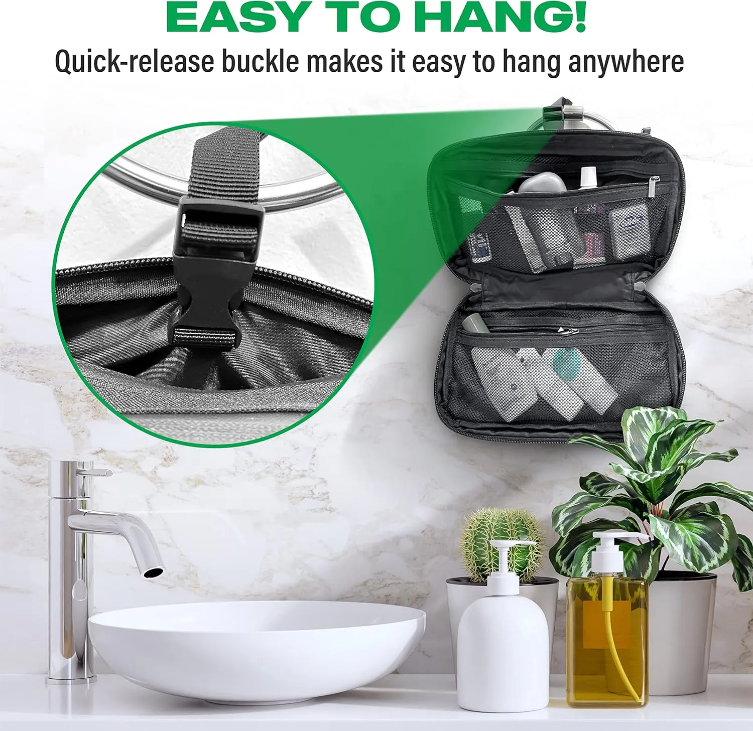COR Surf Carry On Travel Backpack Bundle | Island Hopper Travel Backpack with Toiletry Bag and Compression Packing Cube Set (28L, Black)