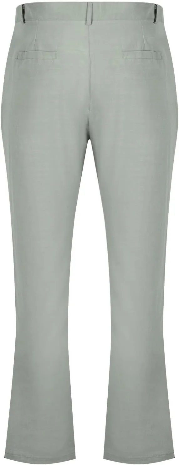 Dress Pants for Men Flat Front Business Work Linen Pants Summer Beach Wedding Guest Suit Trousers Casual Golf Outfits