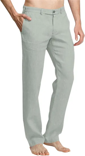 Dress Pants for Men Flat Front Business Work Linen Pants Summer Beach Wedding Guest Suit Trousers Casual Golf Outfits