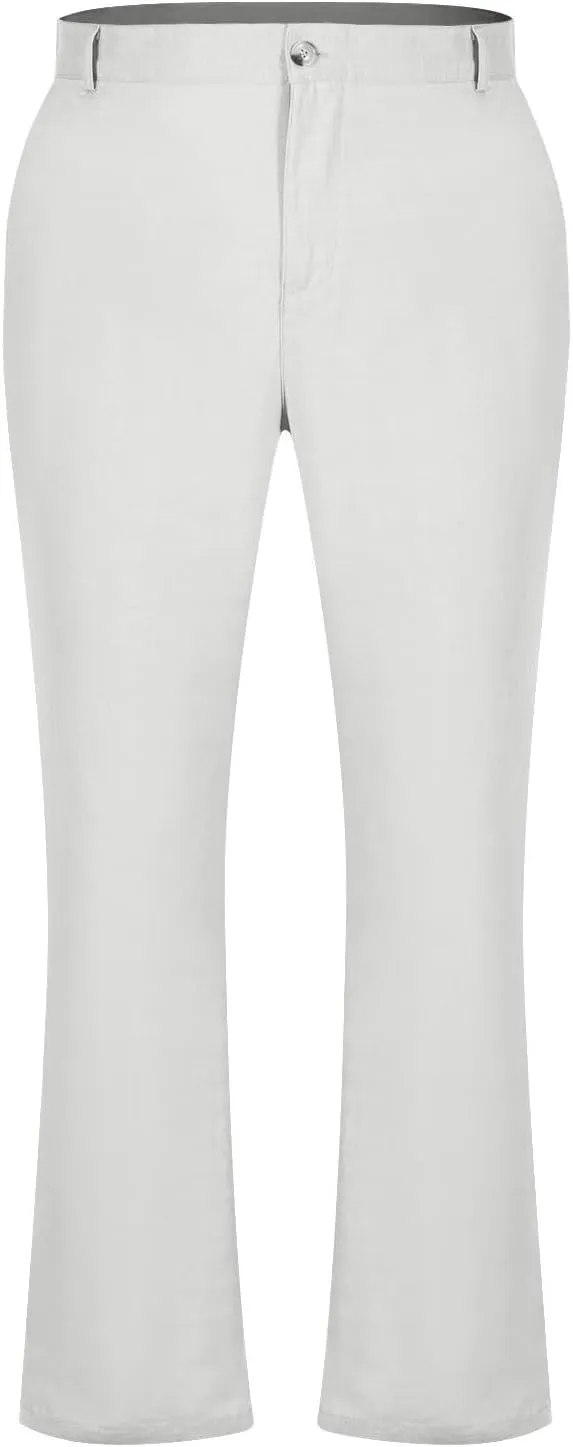 Dress Pants for Men Flat Front Business Work Linen Pants Summer Beach Wedding Guest Suit Trousers Casual Golf Outfits