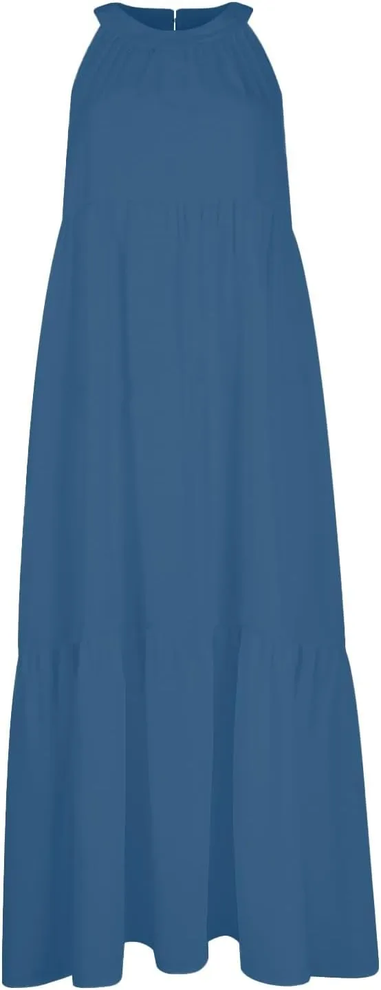 Dresses for Women 2025 Sleeveless Maxi Dress Women Dresses Spring Solid Color Womens Dresses Tea