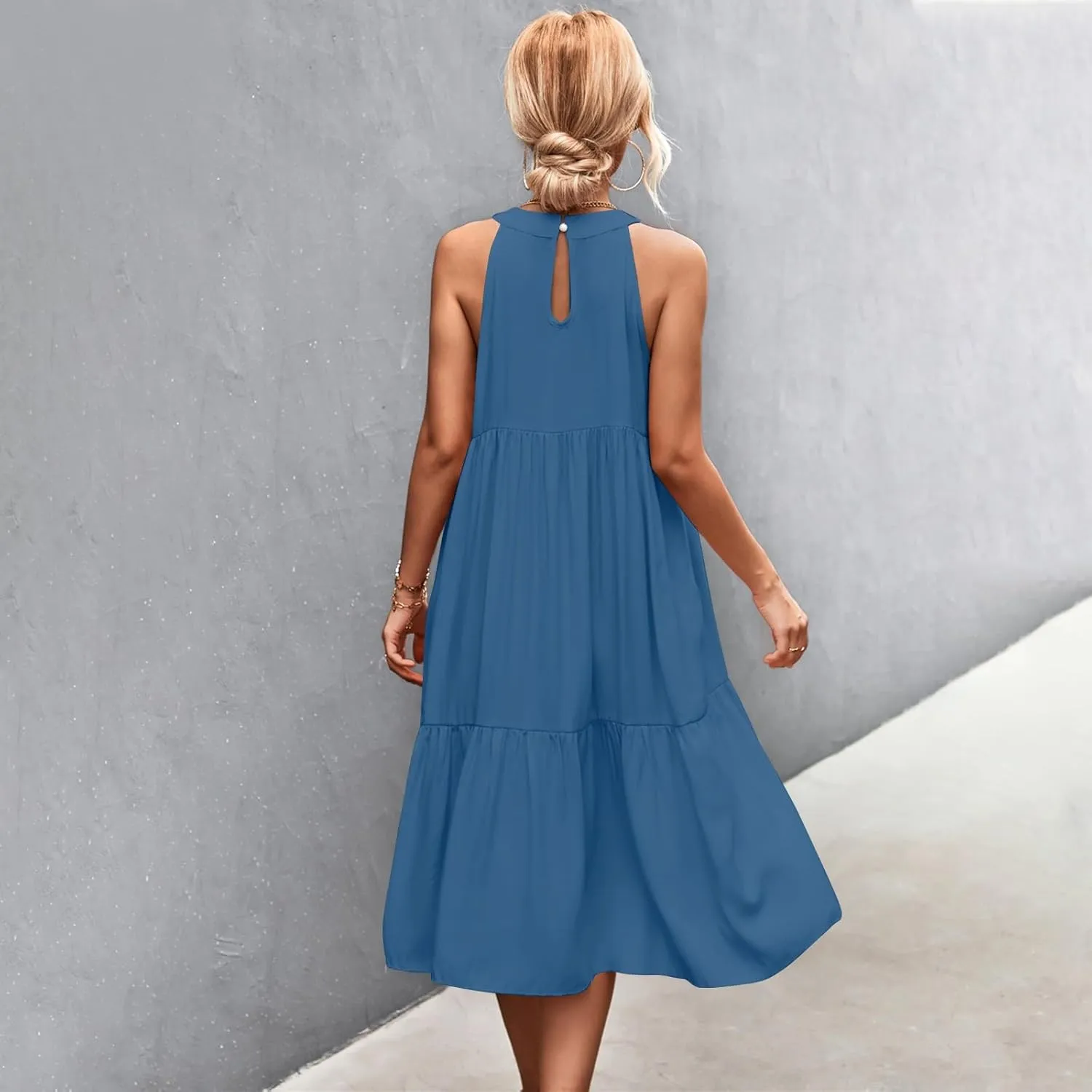 Dresses for Women 2025 Sleeveless Maxi Dress Women Dresses Spring Solid Color Womens Dresses Tea