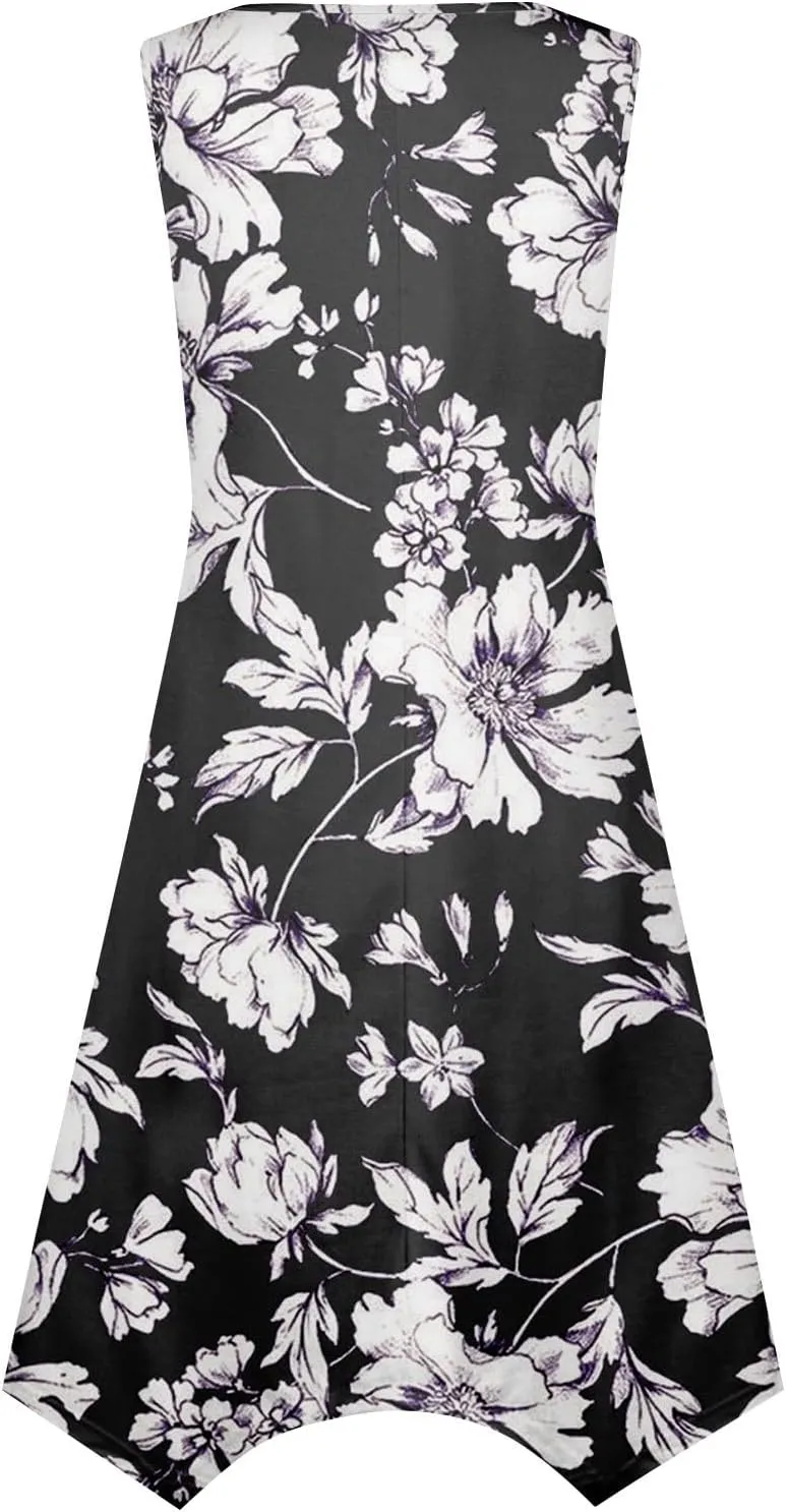 Dresses for Women 2025 Spring Summer Maxi Dresses for Women Sundress Sleeveless Swing Cotton Summer