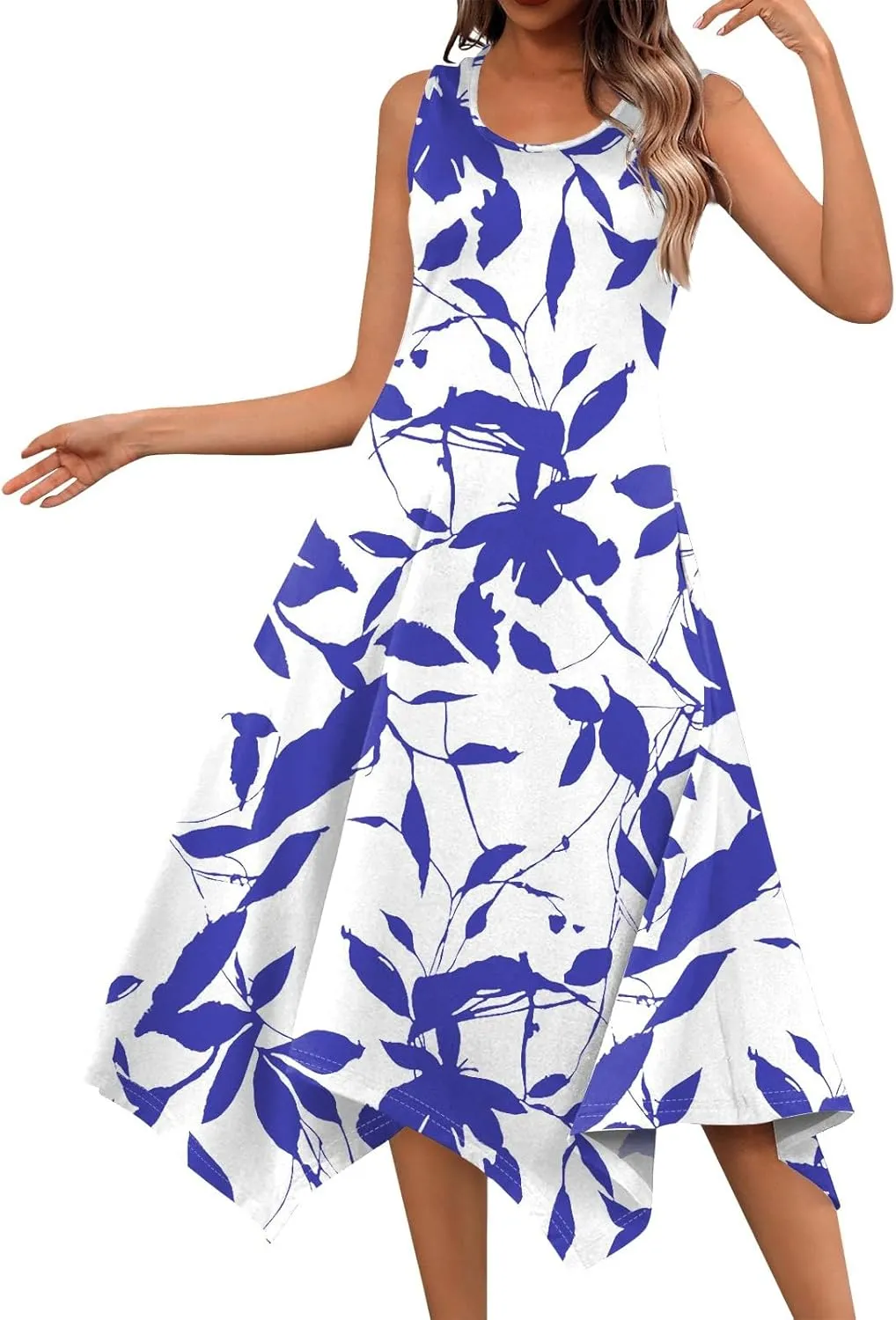 Dresses for Women 2025 Spring Summer Maxi Dresses for Women Sundress Sleeveless Swing Cotton Summer
