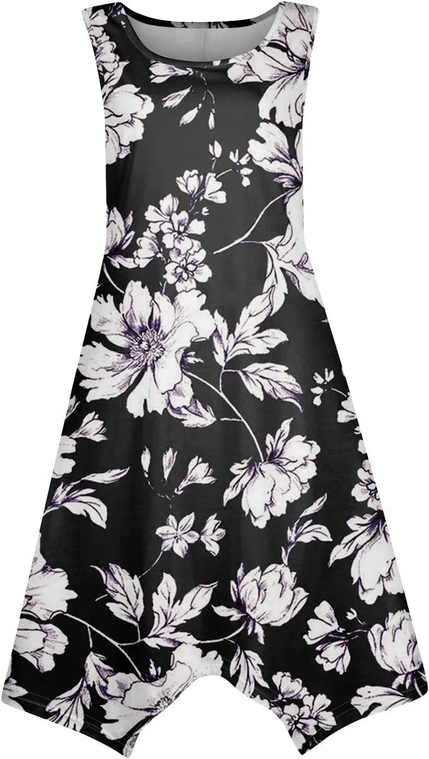 Dresses for Women 2025 Spring Summer Maxi Dresses for Women Sundress Sleeveless Swing Cotton Summer