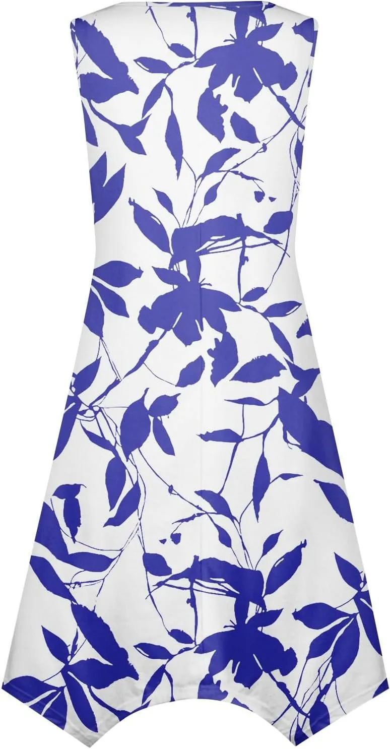 Dresses for Women 2025 Spring Summer Maxi Dresses for Women Sundress Sleeveless Swing Cotton Summer