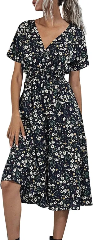 Dresses for Women 2025 Tea Party Dresses for Woman Womens Summer Dresses Spring Summer Casual