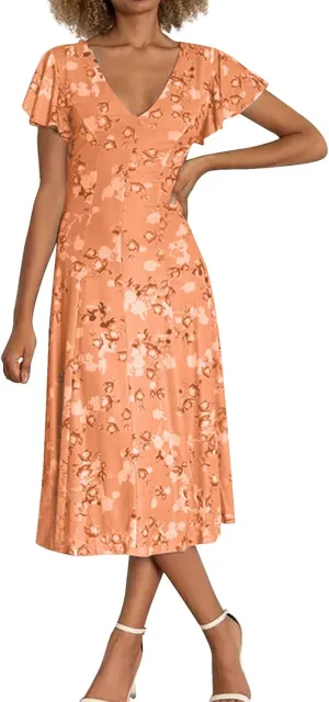 Easter Dress for Women Summer Dresses for Women 2025 Swing Chiffon Dress Fitted Spring Summer