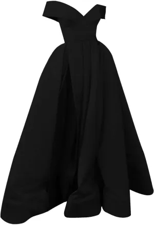 Floor Length Chiffon Ladies Cocktail Dress French Retro Summer Wedding Formal Gown with V Neck