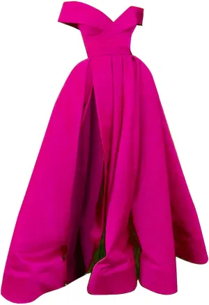 Floor Length Chiffon Ladies Cocktail Dress French Retro Summer Wedding Formal Gown with V Neck