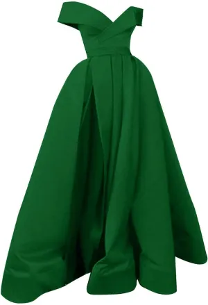 Floor Length Chiffon Ladies Cocktail Dress French Retro Summer Wedding Formal Gown with V Neck