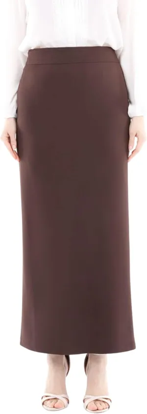 G-Line Women's Elegant Maxi Pencil Skirts, Plus Size, High Waist, Slitted, Ankle Length, Stretchy Long Dress Skirts for Women