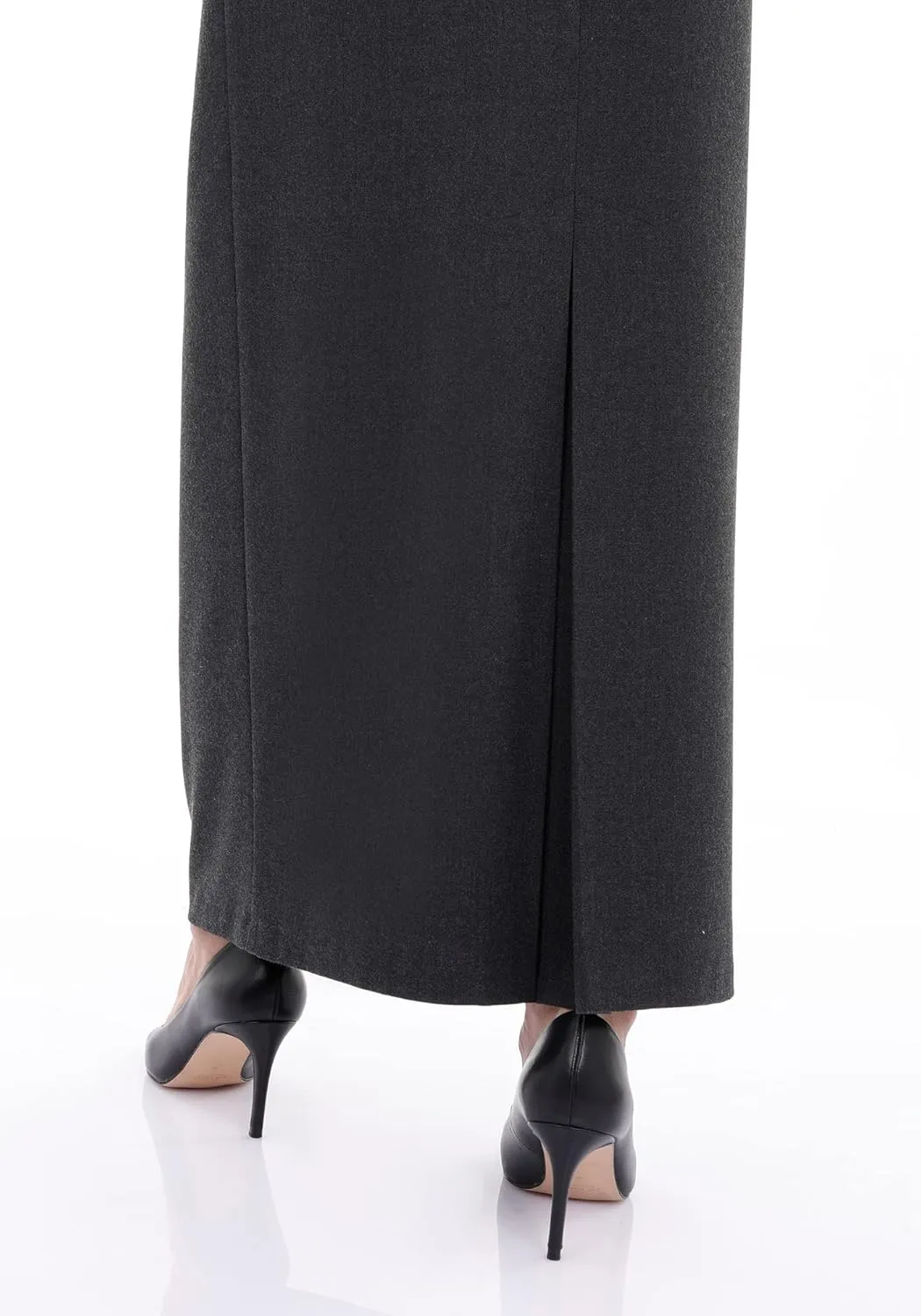 G-Line Women's Elegant Maxi Pencil Skirts, Plus Size, High Waist, Slitted, Ankle Length, Stretchy Long Dress Skirts for Women