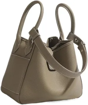 Genuine Leather Shoulder Crossbody Bag Handbag for Women Hobo Personalized Basket Bucket Bag Versatile Large Capacity Chic