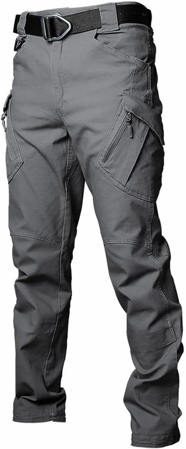 GIERIDUC Mens Cargo Pants Stacked Slim Fit Casual Denim Pants Straight Leg Fashion Jean Pleated Designer Hip Hop Streetwear