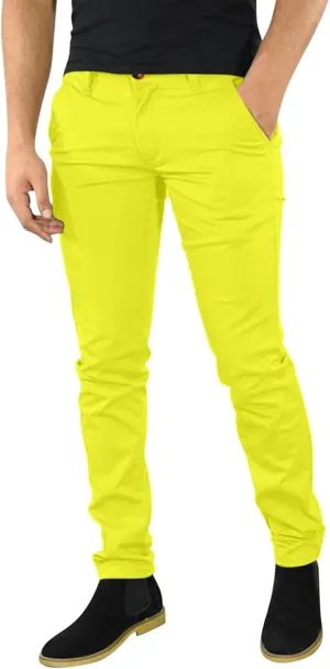 GOKKILRW Mens Fashion Slim Fit Dress Pants Casual Business Office Work Suit Pants Comfort Flat Front Stretch Chino Golf Pants