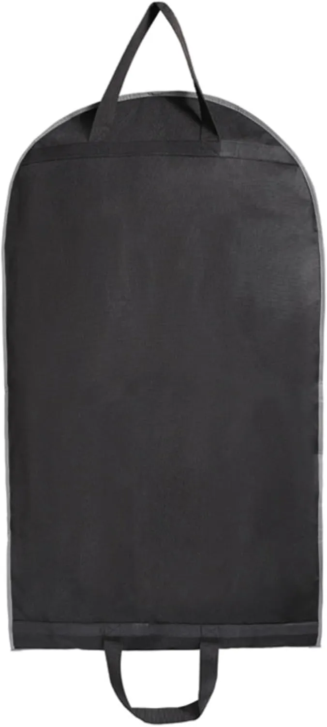 Habrur Clothes Cover 3 Pack Travel Garment Bag Cover Lightweight Non-Woven Suit Bag for Suits Suit Bags (Color : Black, Size : 60 * 10 * 110cm)