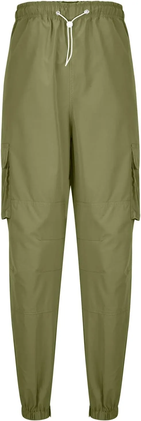 Hiking Cargo Pants for Men Casual Loose Straight Leg Joggers Lightweight Cotton Cargo Sweatpants