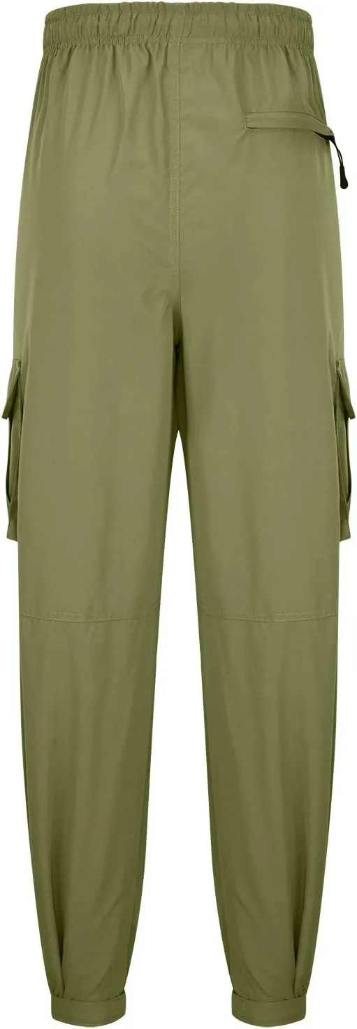 Hiking Cargo Pants for Men Casual Loose Straight Leg Joggers Lightweight Cotton Cargo Sweatpants