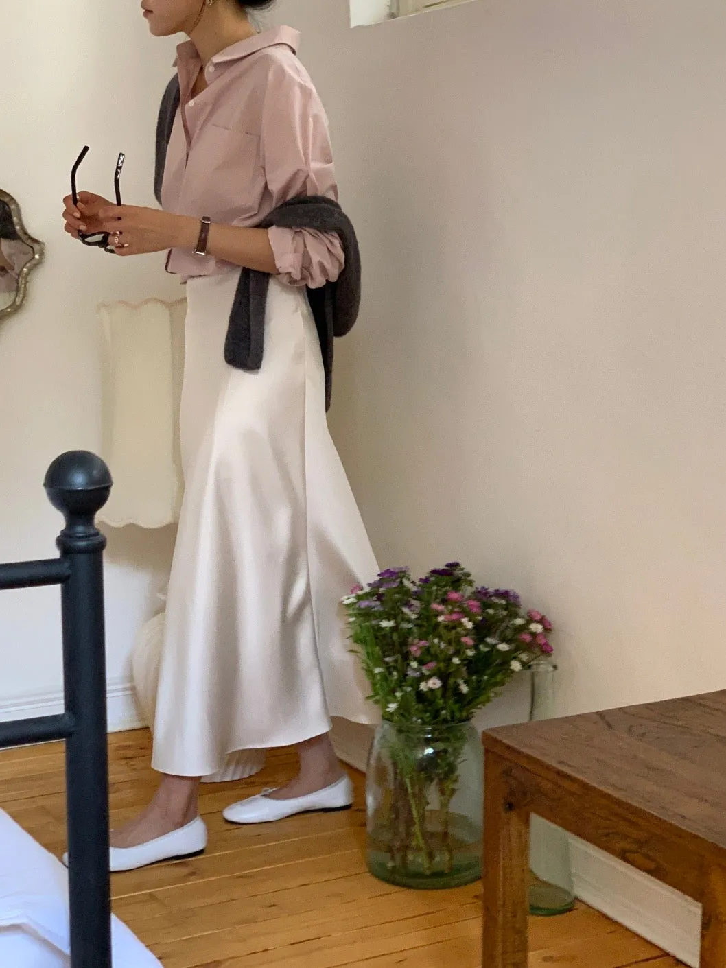 Jian Satin Skirt