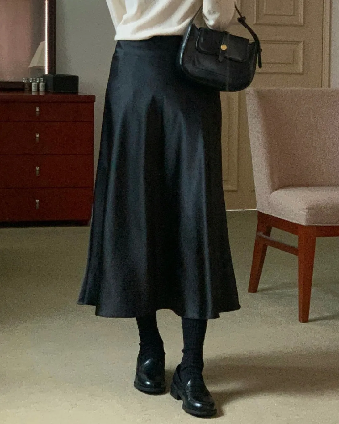 Jian Satin Skirt
