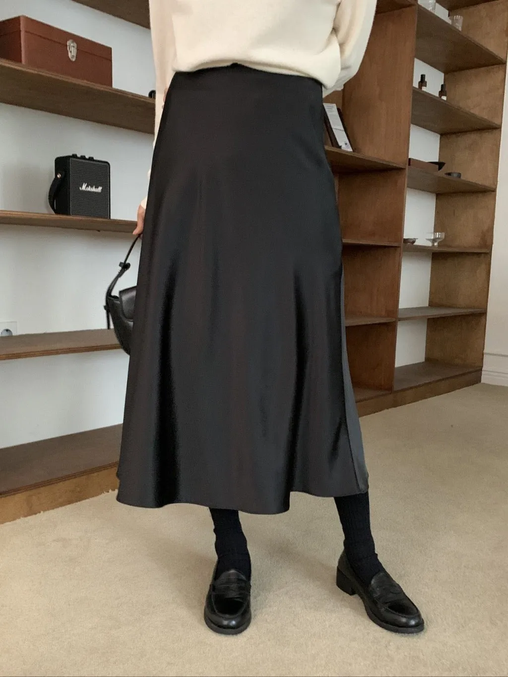 Jian Satin Skirt